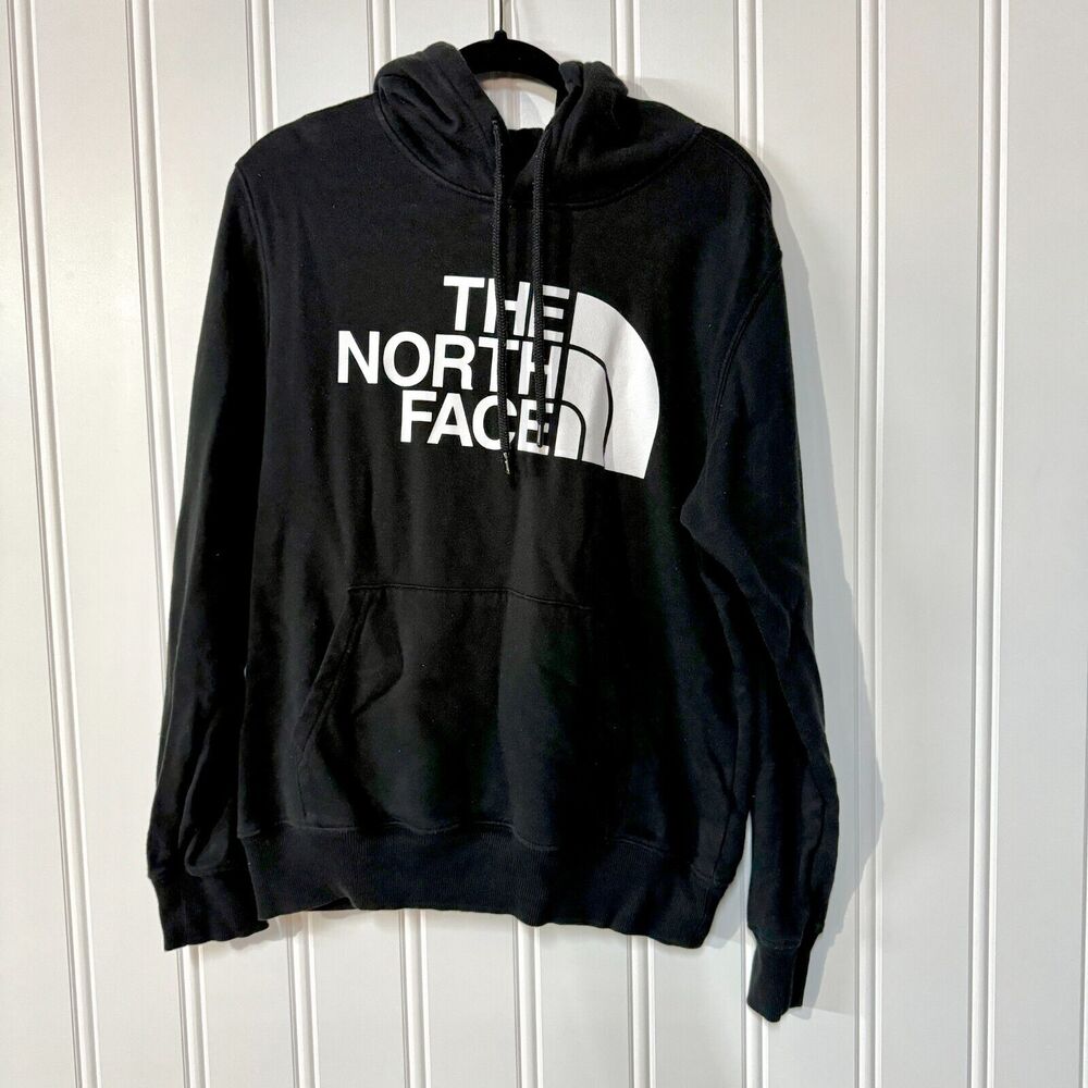 THE‎ NORTH FACE Hoodie Mens Size Medium Graphic Logo Cotton Pocket Outdoors Warm
